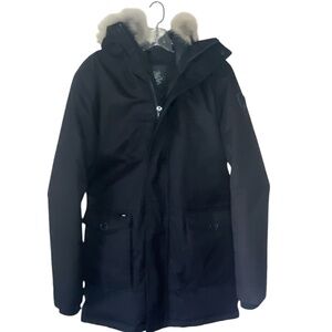 Nobis Slim-Fitting Yves Parka With Fur Lined Hood Black M